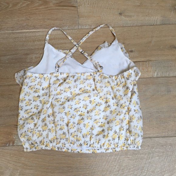 Hollister Yellow Floral Tank Top - Picture 3 of 4